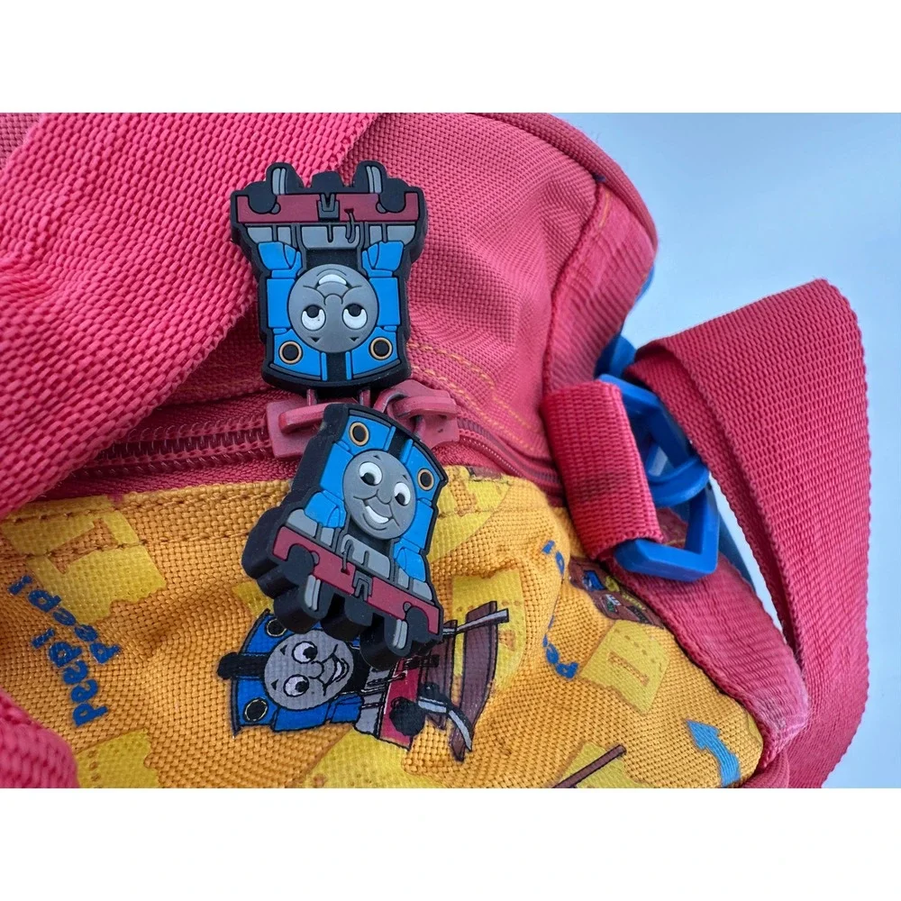 Chenson Thomas & Friends Kids Duffle Bag Blue Red Yellow Train Graphic Canvas